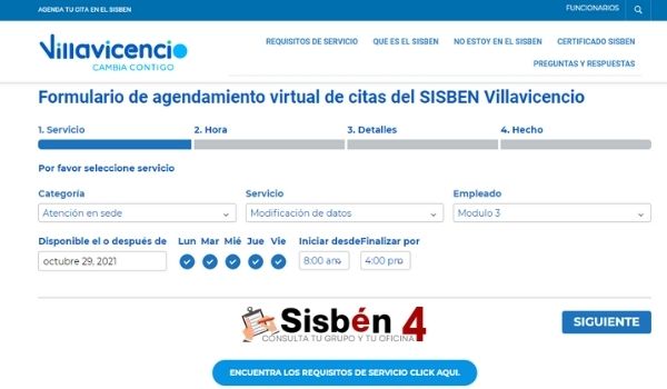 www.sisbenvillavicencio.con citas sisben