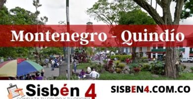 consultar el puntaje del Sisbén 4 en Montenegro Quindío