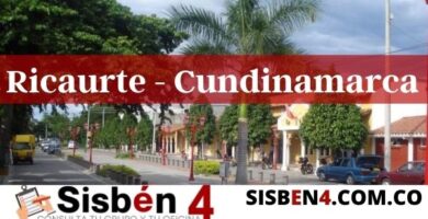 consultar el puntaje del Sisbén 4 en Ricaurte Cundinamarca