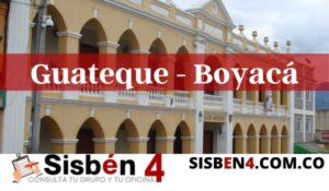 consultar puntaje del Sisbén 4 guateque Boyacá